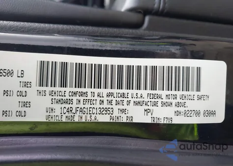 2014 Jeep Grand Cherokee Laredo z USA, uszkodzony, nr VIN 1C4RJFAG1EC132953